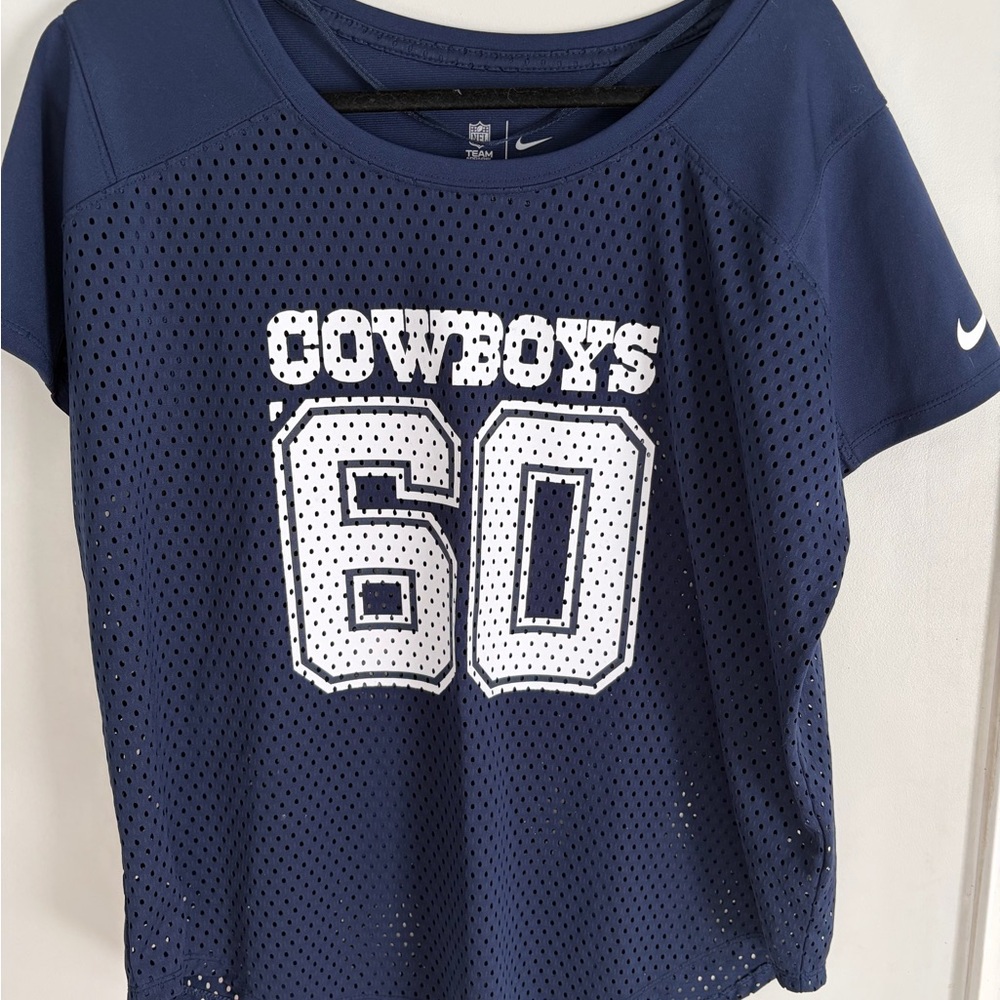 Nike Women's Navy Blue Cowboys Mesh Jersey